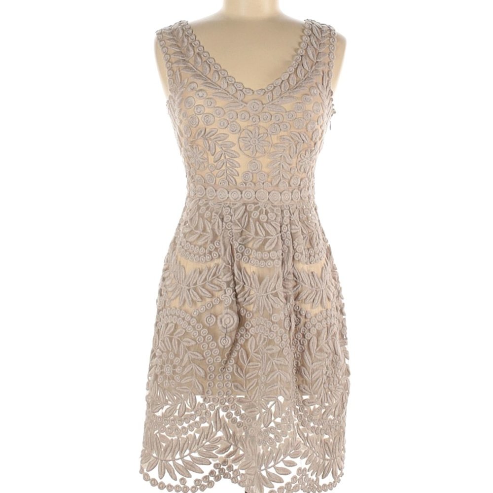 YOANA BARASCHI Anthro BHLDN Sheer Lace Dress